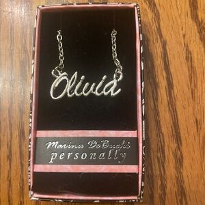 Marina de Buchi Silver Personalized Necklace OLIVIA